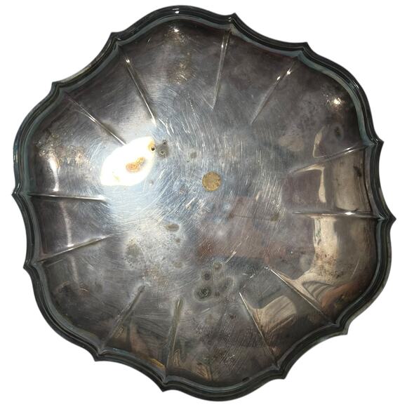 Vintage Chippendale International Silver Co Plated Serving Tray Platter - Picture 5 of 13